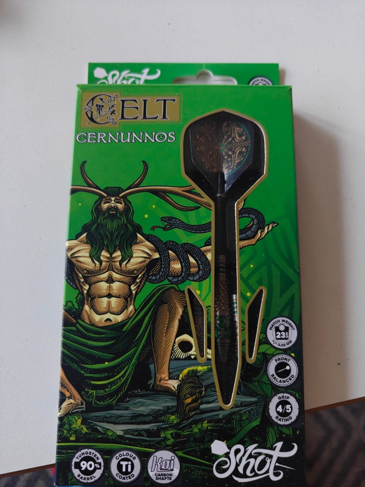 Shot Celt Cernunnos Darts - 90% Tungsten, Ophalen of Verzenden, Zo goed als nieuw, Pijlen