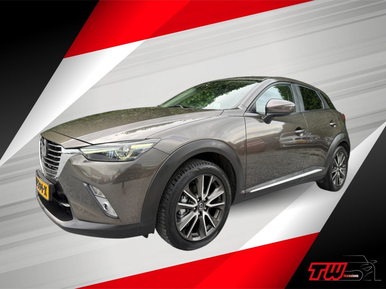Mazda CX-3 2.0 SkyActiv-G 120 GT-M |NAVI|LEER|TREKH|STOELVER, Auto's, Mazda, Voorwielaandrijving, 1998 cc, Gebruikt, Bruin