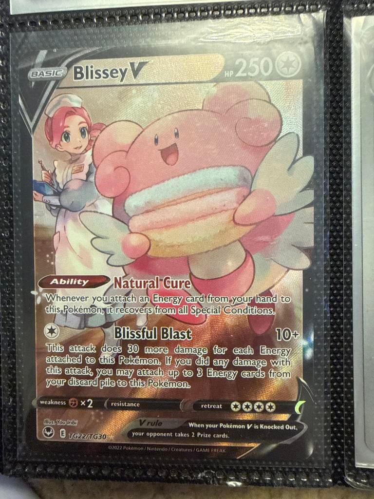 Pokémon Blissey V TG22/TG30, Ophalen of Verzenden, Zo goed als nieuw, Losse kaart, Foil