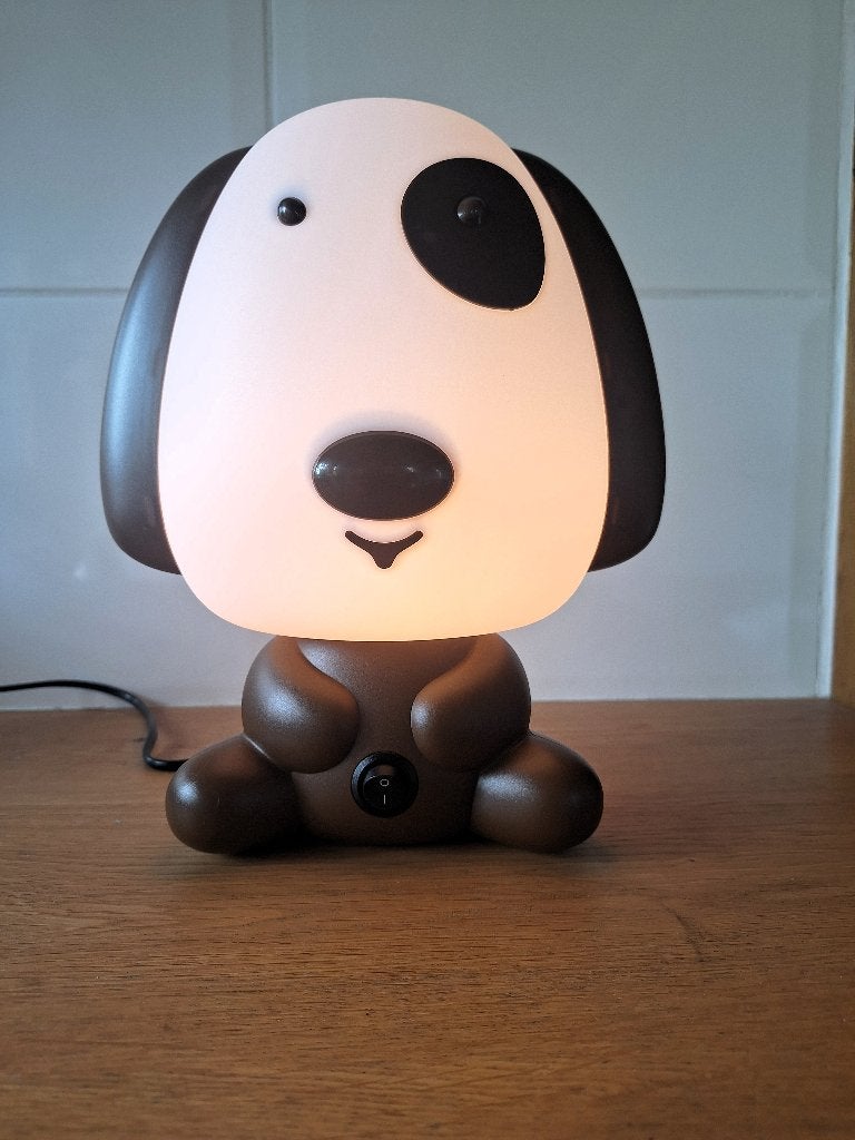 Schattig puppy nachtlamp 29 cm hoog, Ophalen, Zo goed als nieuw, Lamp