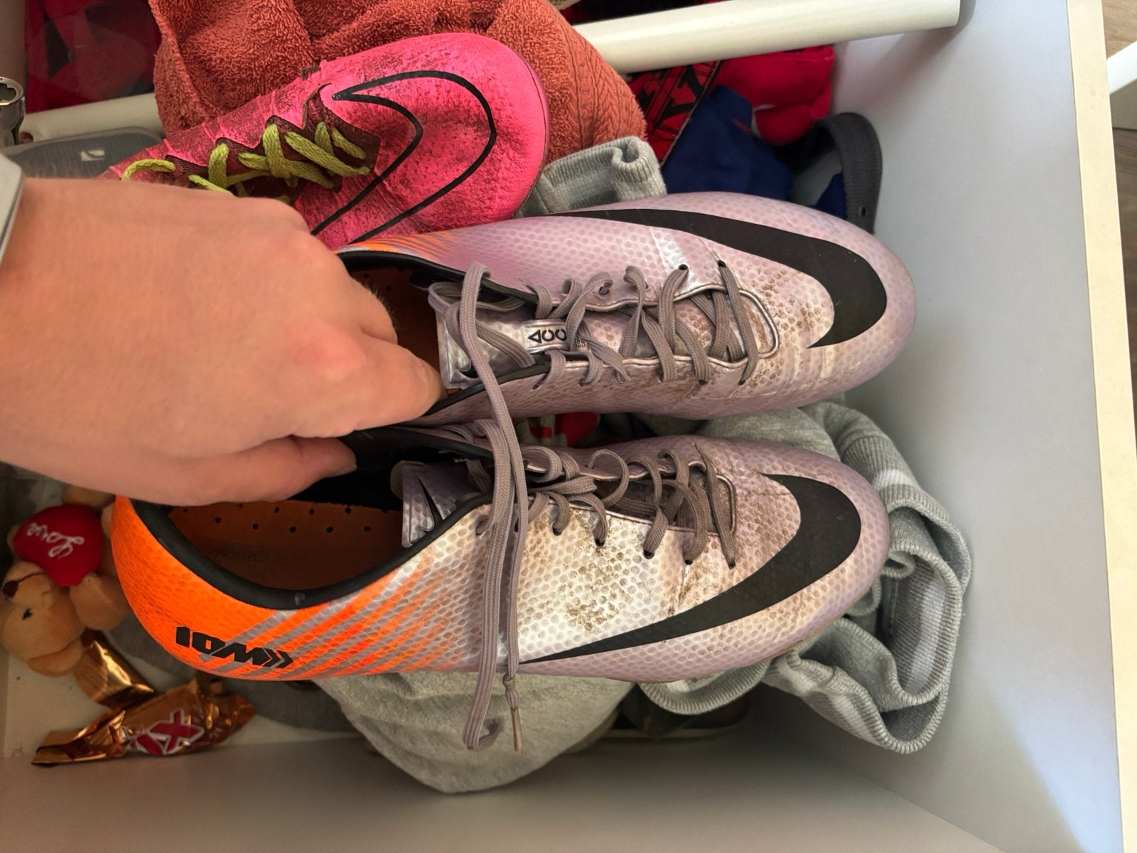 Nike mercurial vapor elite 45 chrome oranje, Maat XS of kleiner, Schoenen, Ophalen of Verzenden, Zo goed als nieuw