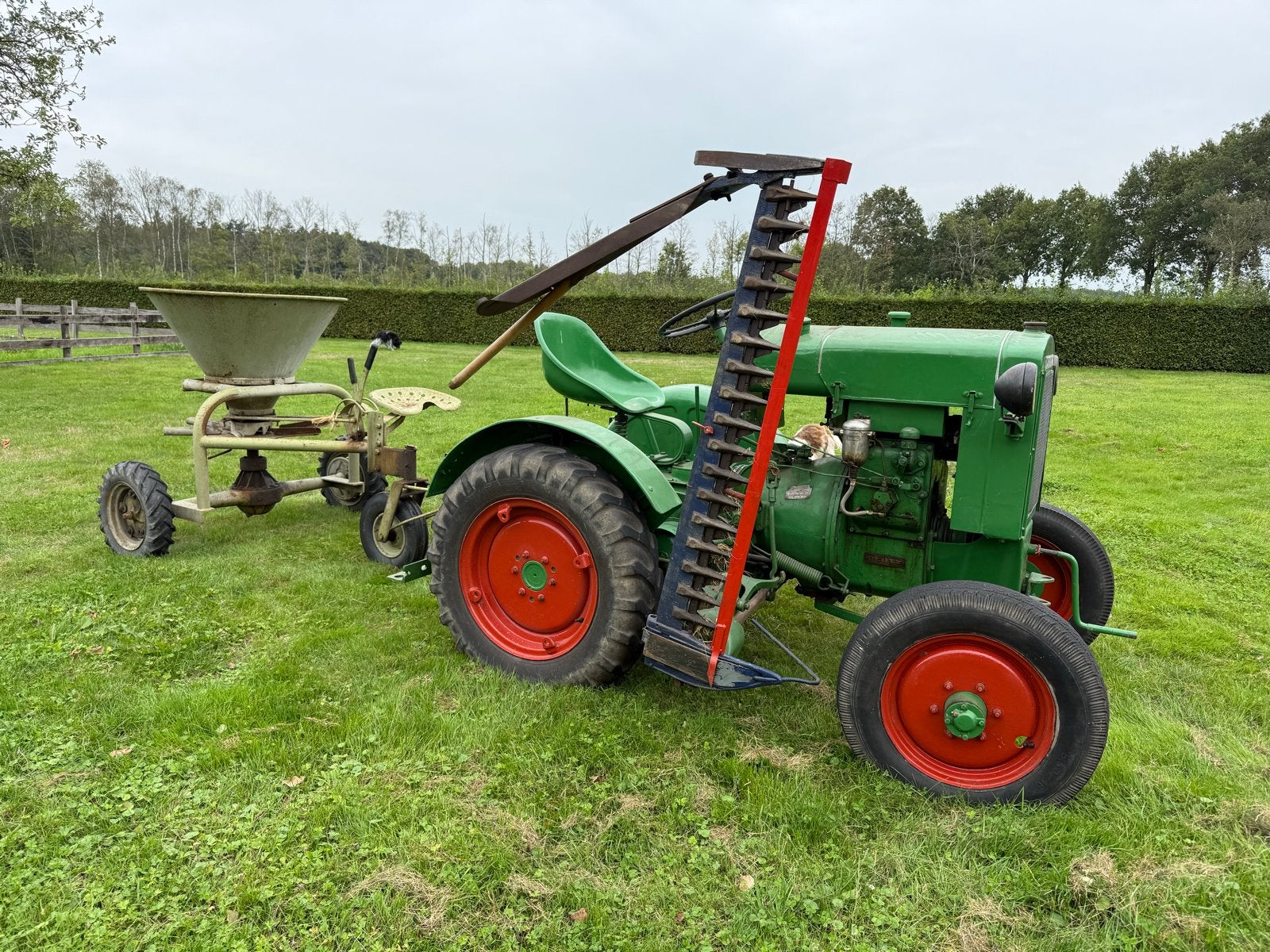 Deutz F1M414 Oldtimer Tractor met Maaibalk, Zakelijke goederen, Ophalen, Deutz - Fahr, Meer dan 10000, Oldtimer