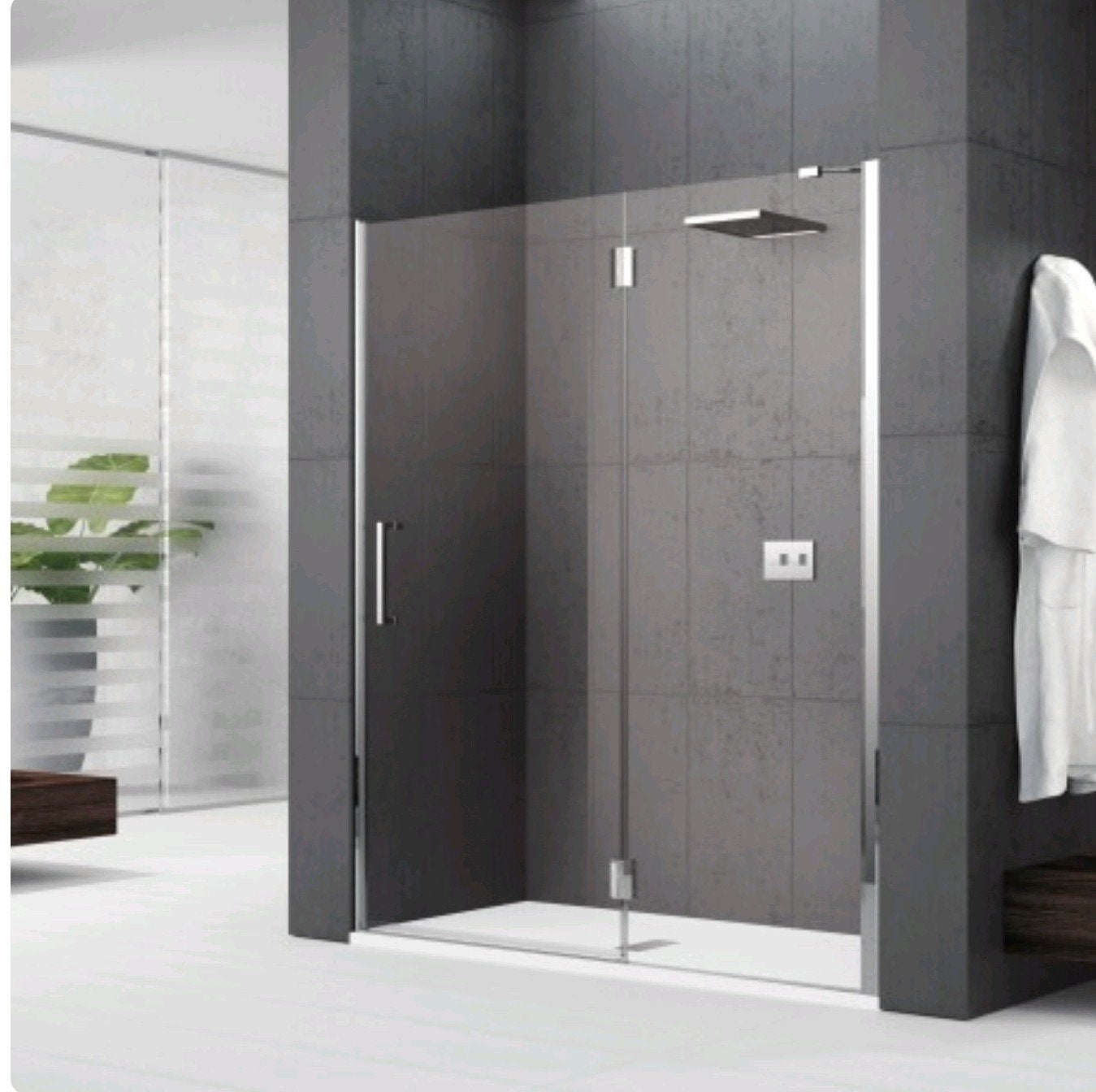 NIEUW Novellini Louvre GF draaideur + douchewand, Ophalen, Nieuw, Douche