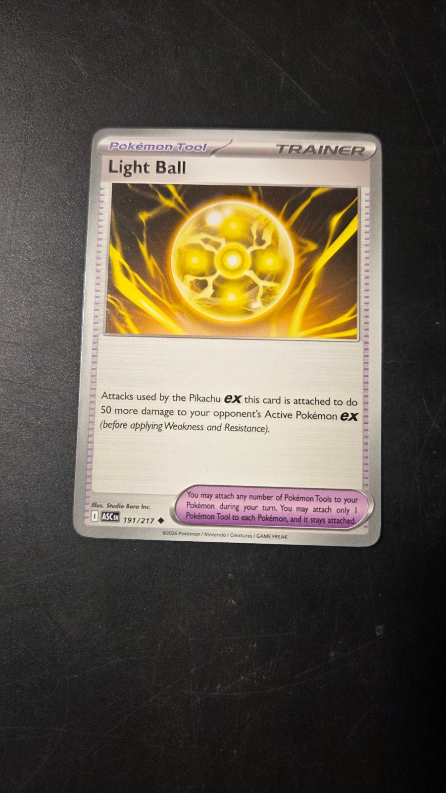 Light Ball 191/217 Ascended Heroes Pokémon Kaart, Verzenden, Zo goed als nieuw, Losse kaart