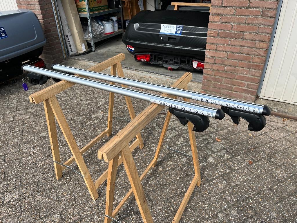 Dakdragers 120 cm open dakrails., Ophalen, Zo goed als nieuw