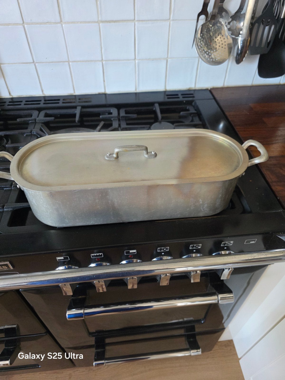 Aluminium vispan gebruikt maar schoon en netjes., Ophalen, Gebruikt, Overige typen, Minder dan 100 cm
