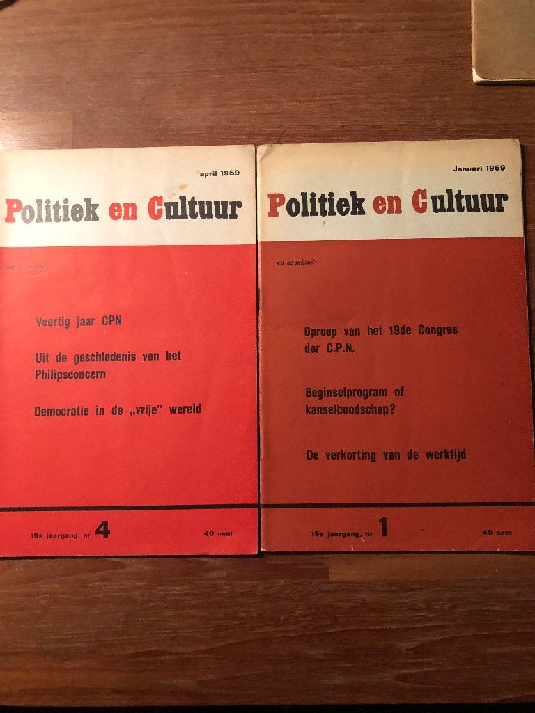 1959 Koude Oorlog. 4x Politiek en Cultuur nrs. 1, 2, 3, 4., Boeken, Verzenden, Overige onderwerpen, Tweede Wereldoorlog, Gelezen