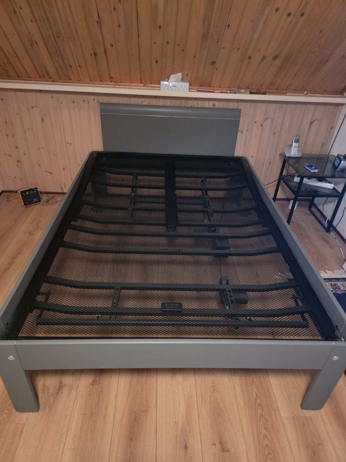 Auping Auronde bed met verstelbare spiraalbodem 140x200, Ophalen, Tweepersoons, 200 cm, Metaal