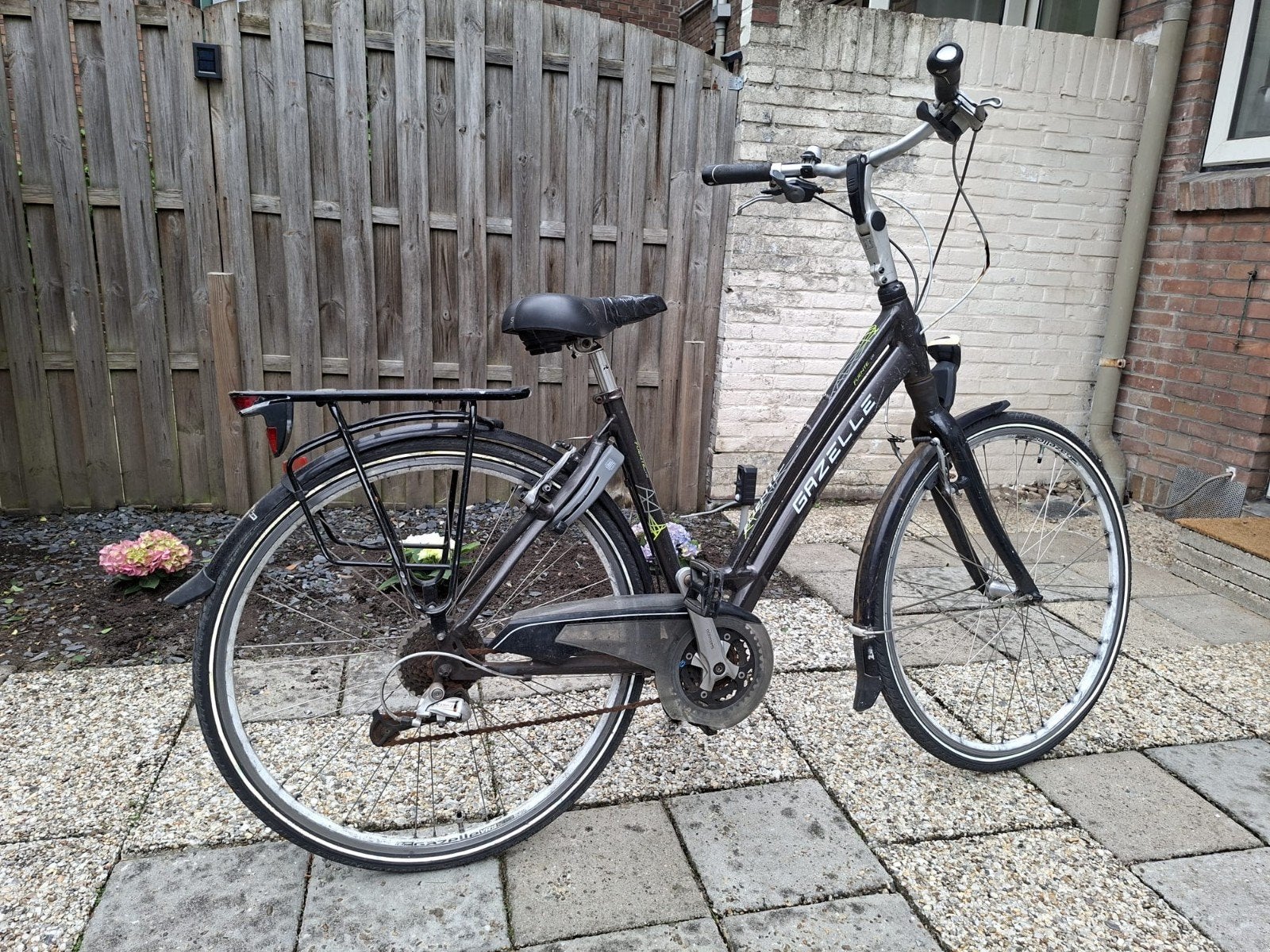 Gazelle Fuente Xtra Damesfiets - Gebruikt, Fietsen en Brommers, Fietsen | Dames | Damesfietsen, Velgrem, Versnellingen, Ophalen of Verzenden