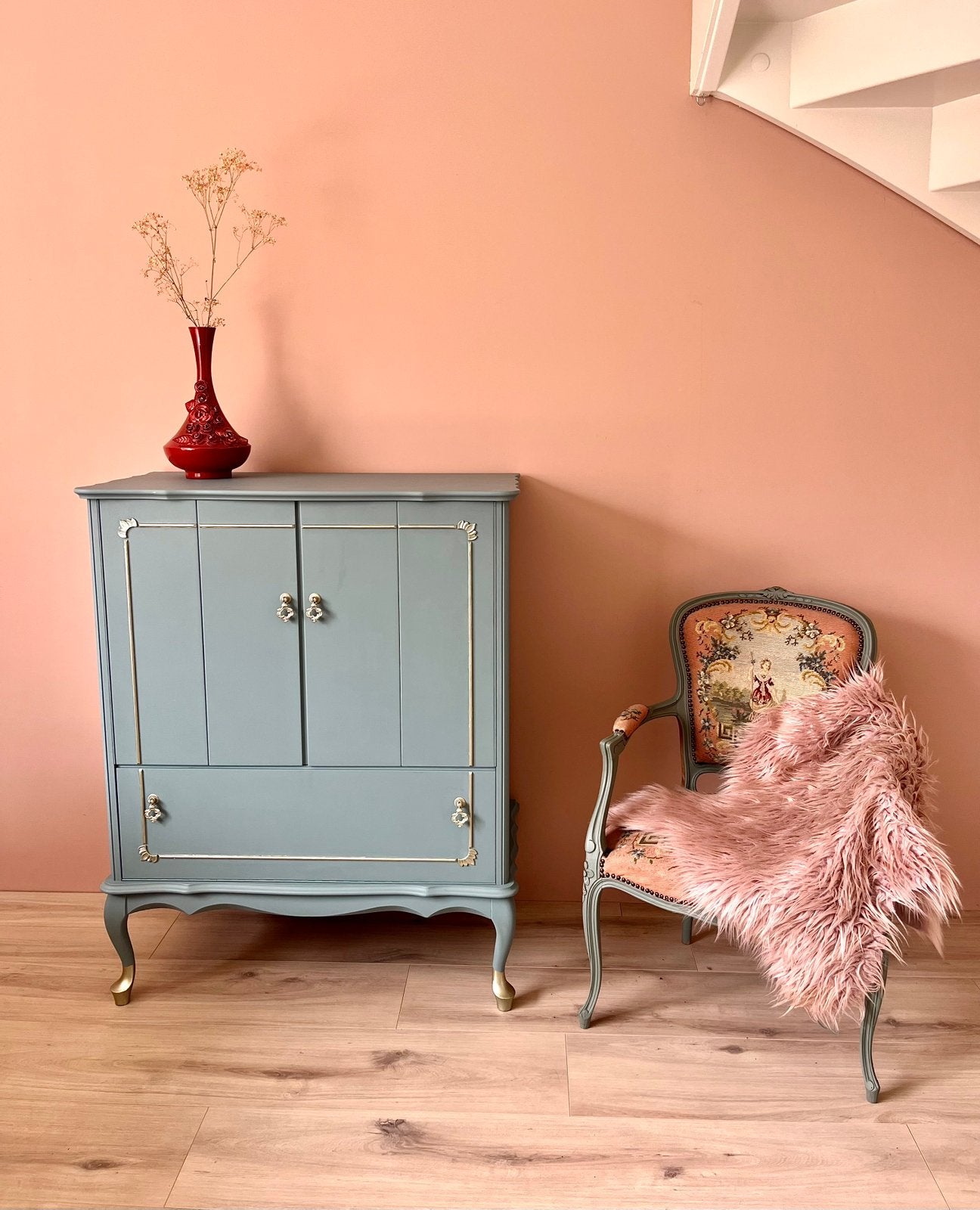 Zeer mooi Queen Ann vintage/retro kast, in nieuw staat!, Ophalen, 50 tot 70 cm, 105 cm of meer, 100 cm of meer