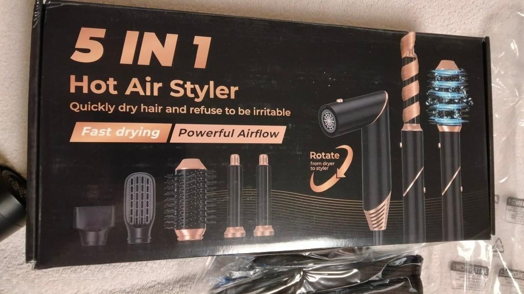 5 in 1 hot air styler / multistyler NIEUW, Ophalen of Verzenden, Nieuw, Föhn of Haardroger