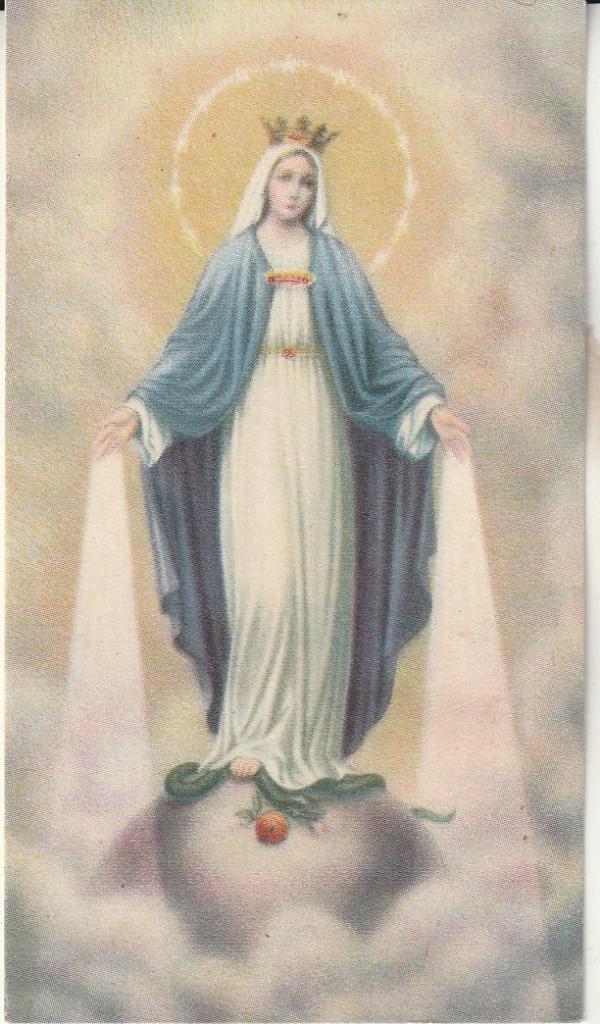Prentje Maria Onze-Lieve-Vrouw van de Wonderdadige Medaille, Ophalen of Verzenden, Zo goed als nieuw, Kaart of Prent, Christendom | Katholiek