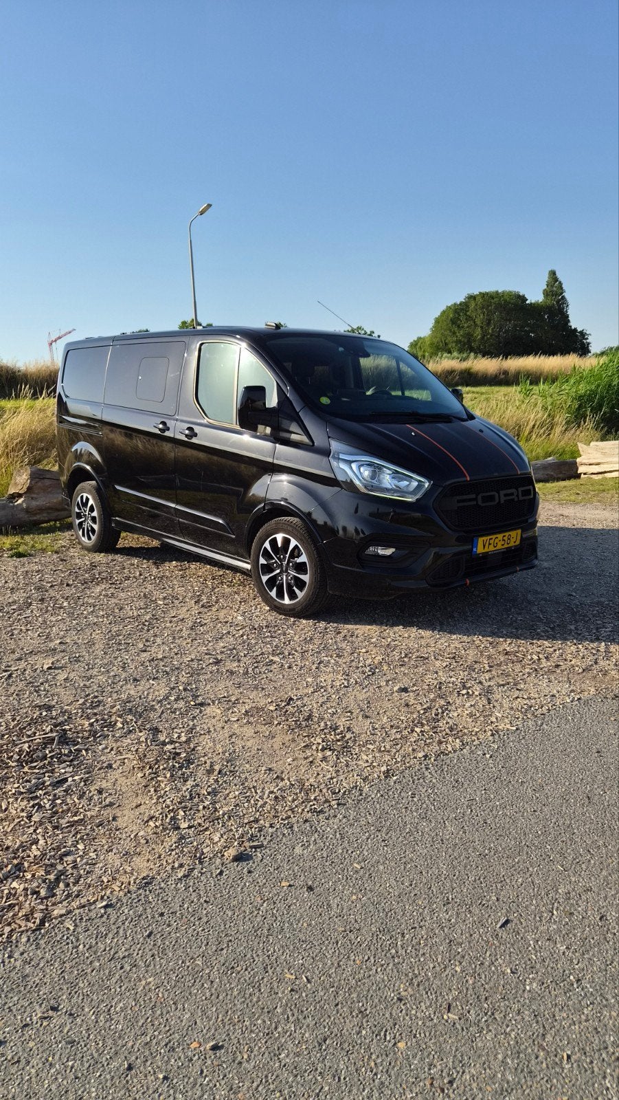 Ford Transit Custom GB 2.0 Tdci 185PK 320 L1h1 Automaat 2020, 1995 cc, Zwart, 4 cilinders, Leder en Stof