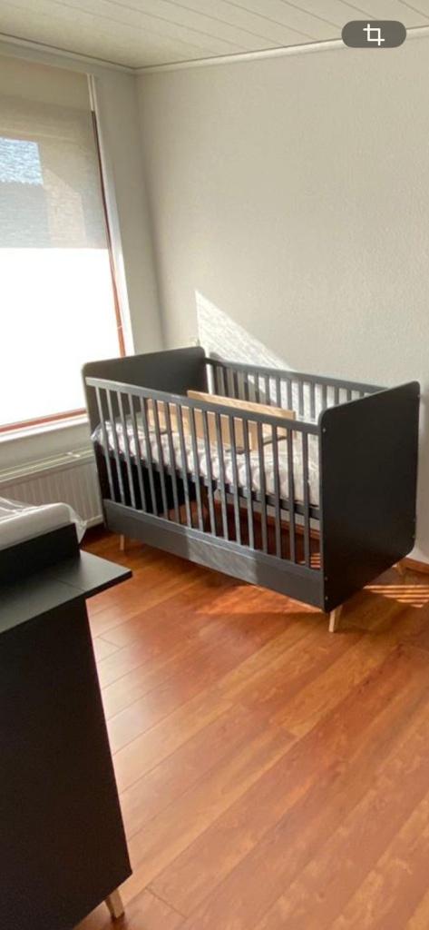 Quax LOFT Moonshadow bed ledikant 70x140 + Airgosafe topper, Ophalen, Gebruikt, Ledikant