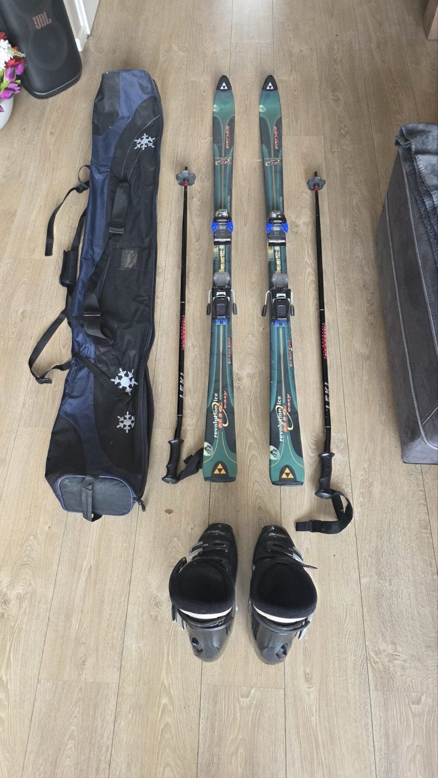 Ski's met ski schoenen, Sport en Fitness, Skiën en Langlaufen, Ophalen, 160 tot 180 cm, Skiën, Ski's