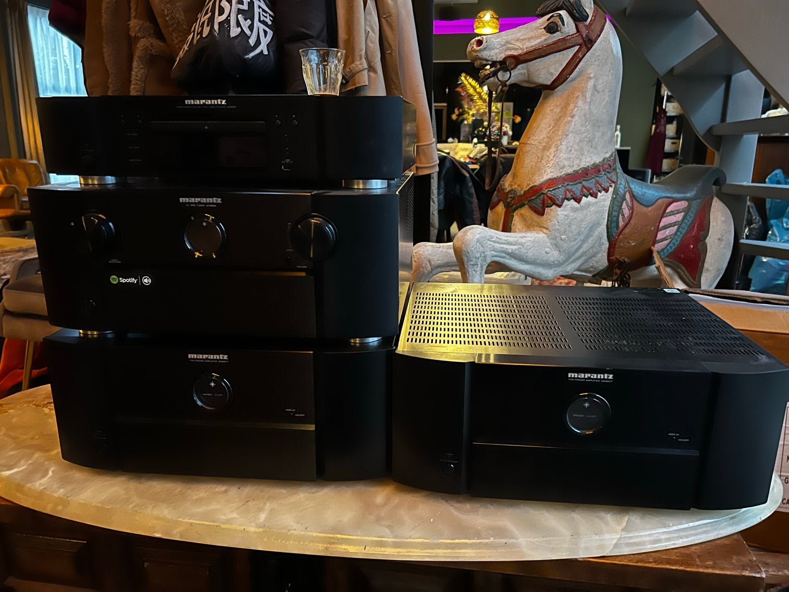 Marantz - UD5007, (2) MM8077,  AV8802, Zo goed als nieuw, 120 watt of meer, Ophalen, Marantz