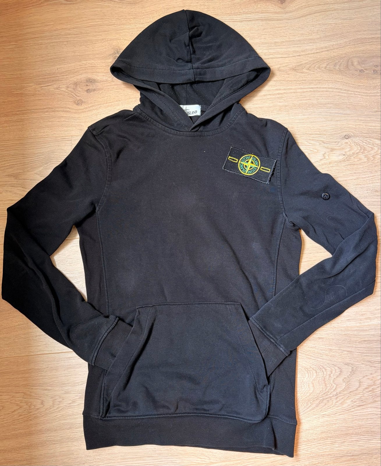 Stone Island zomer trui zwart maat 12 jaar, Ophalen of Verzenden, Gebruikt, Jongen, Trui of Vest