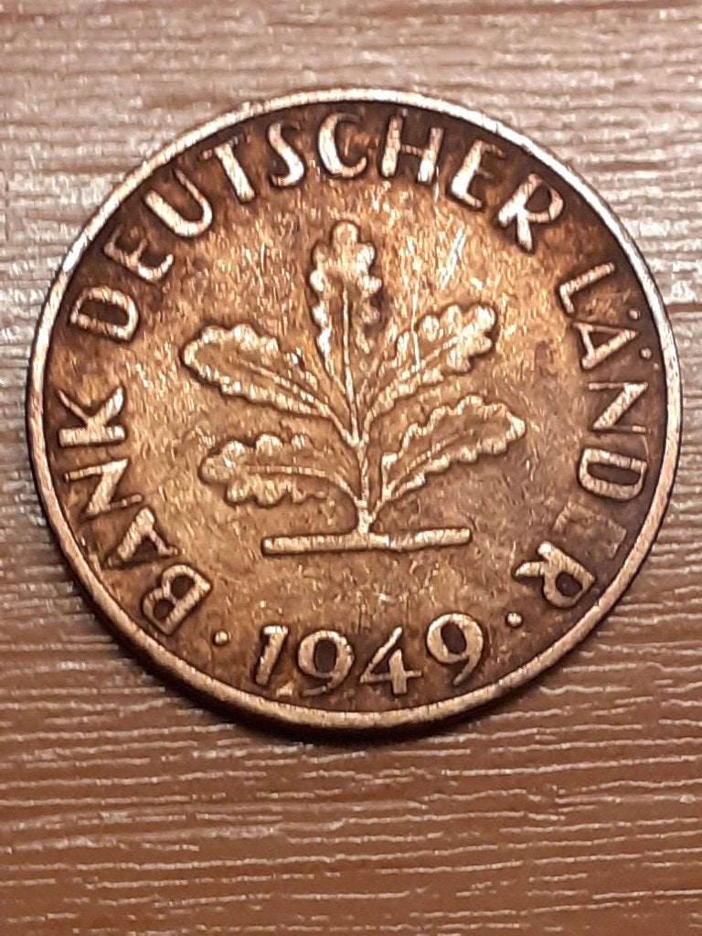 10 pfennig munt, Ophalen, Duitsland, Losse munt