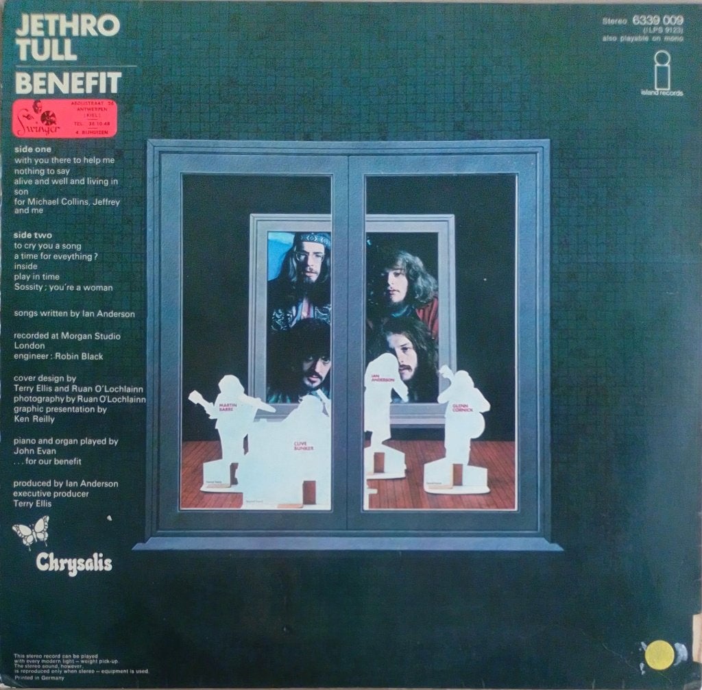 Jethro Tull - Benefit, Gebruikt, Originele persing, Ophalen of Verzenden, 1970 - 1979