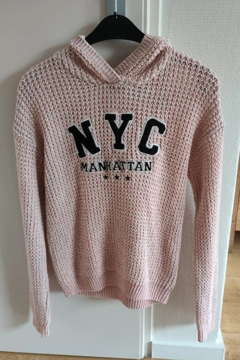 C&A NYC Manhattan trui 158 met capuchon!, C&A, Meisje, Trui of Vest, Nieuw