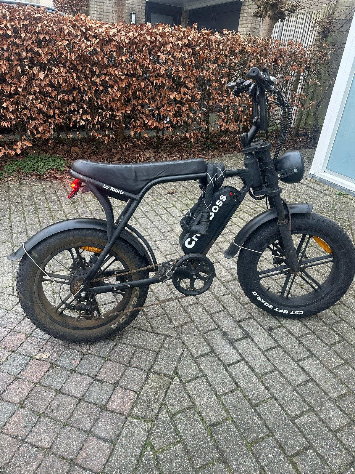 Ouxi V8 Crossboss E-bike - Opvoerbaar scherm, Gebruikt, Minder dan 47 cm, 30 tot 50 km per accu, Ophalen