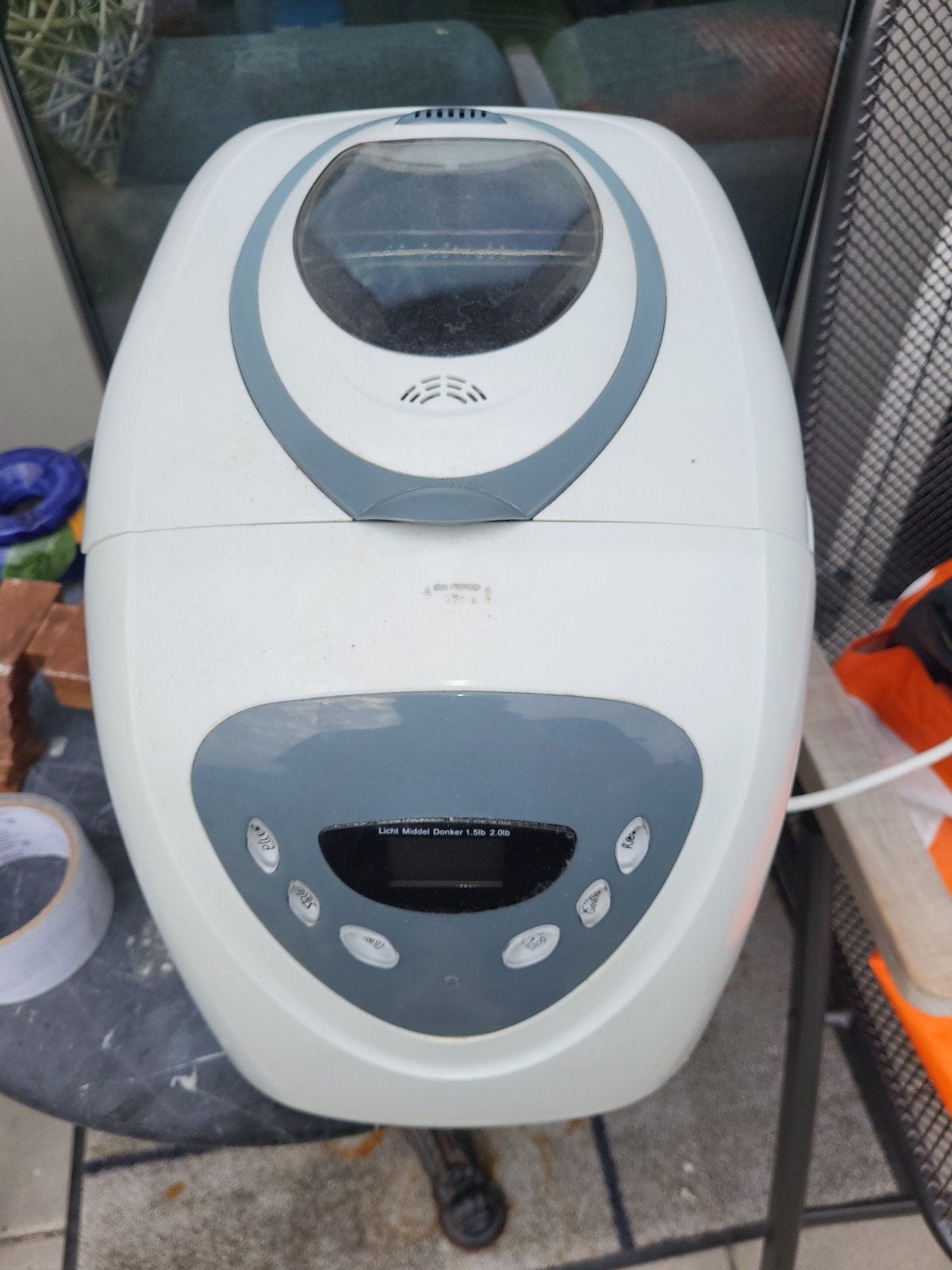 AFK Broodbakmachine BM-2N 600W - Zo goed als nieuw, Met timer, Kijkvenster, 800 tot 1200 gram deeg, Ophalen of Verzenden