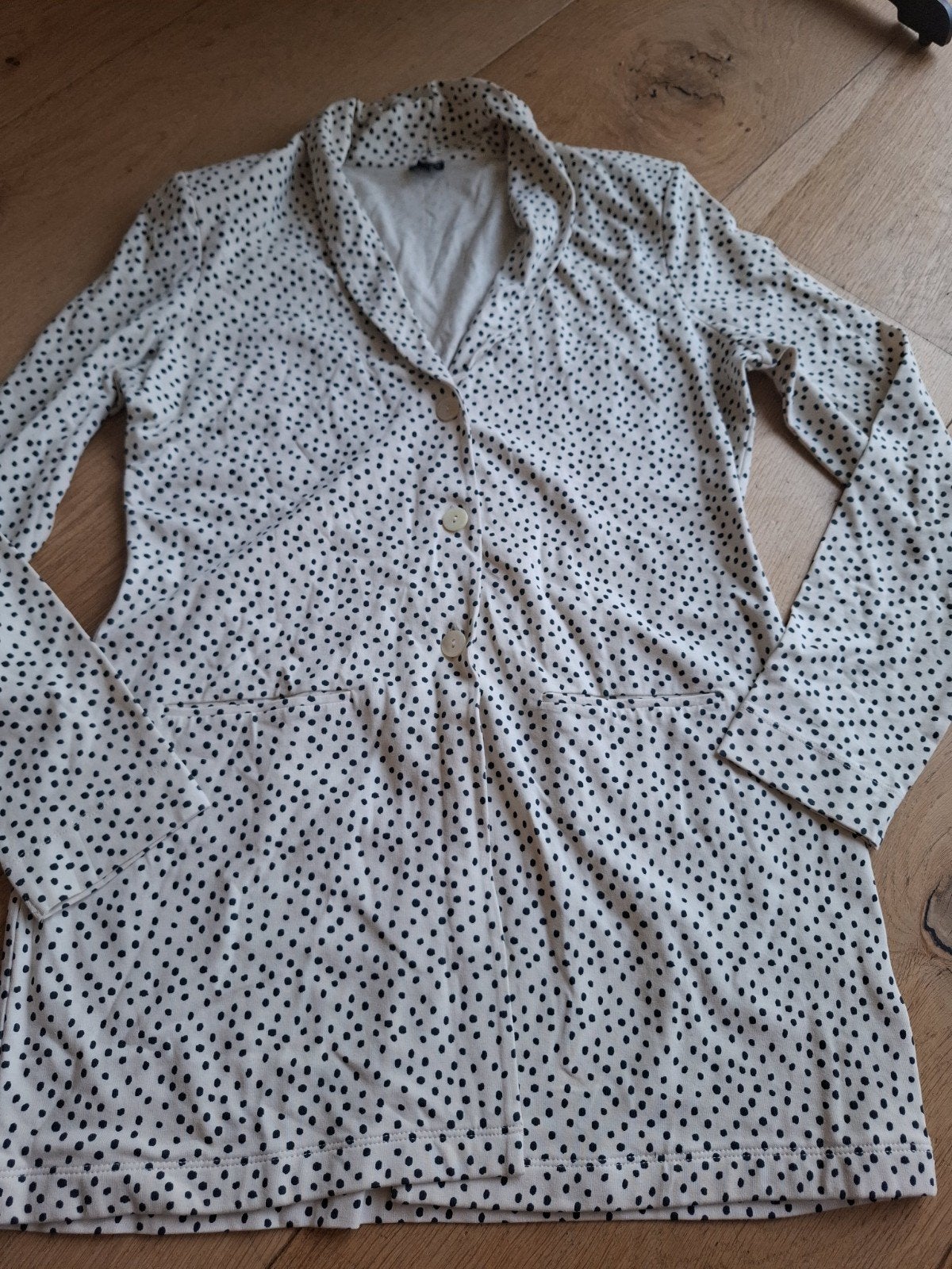 Blanche Jasje Blazer Crème Blauw Maat L, Kleding | Dames, Maat 38/40 (M), Beige, Ophalen of Verzenden, Jasje