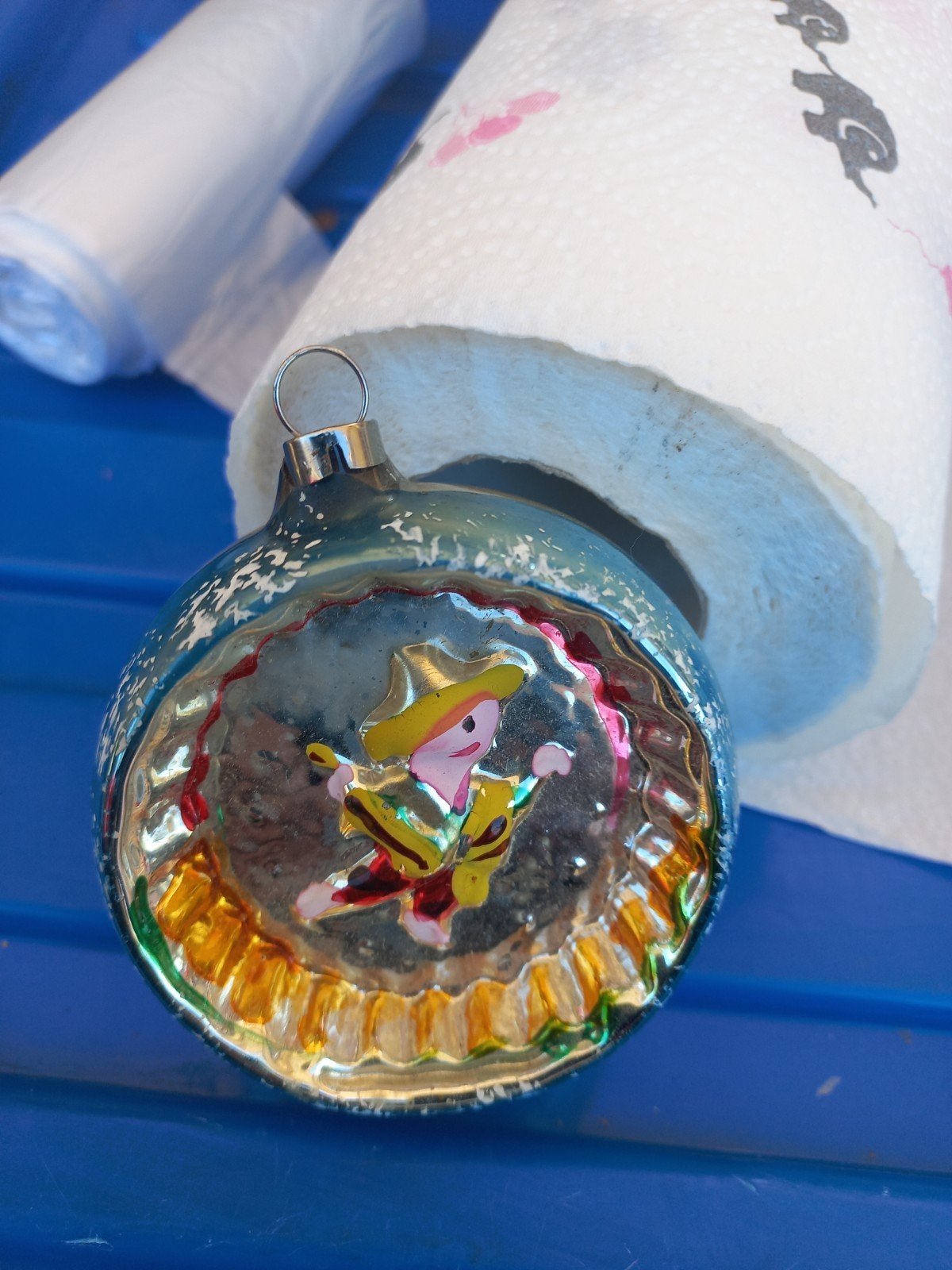 oude kerst bal, Ophalen of Verzenden