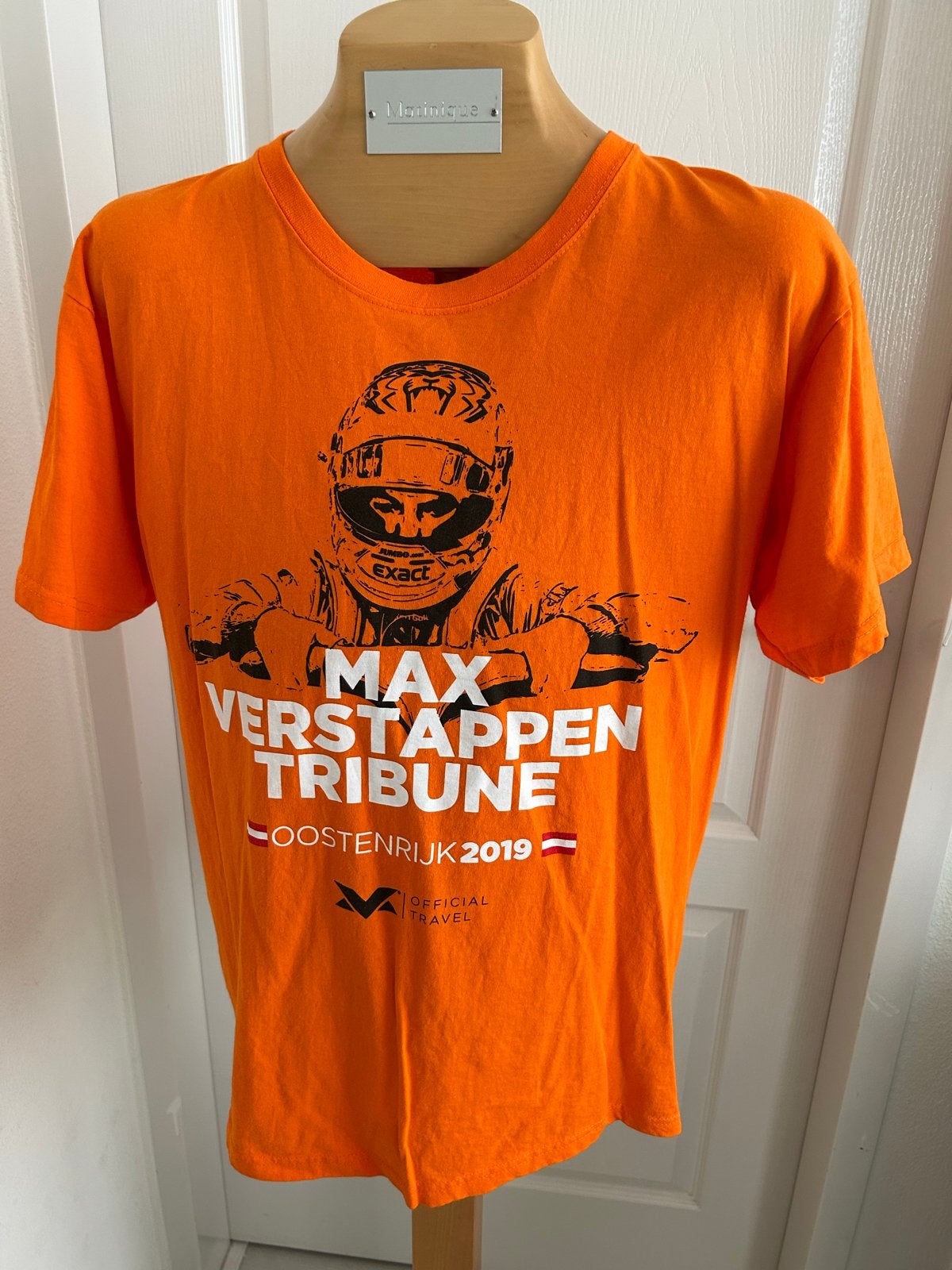 Oranje shirt Max Verstappen maat L F1 Oostenrijk Maat L WK, Ophalen of Verzenden, Nieuw, Maat 52/54 (L), Oranje