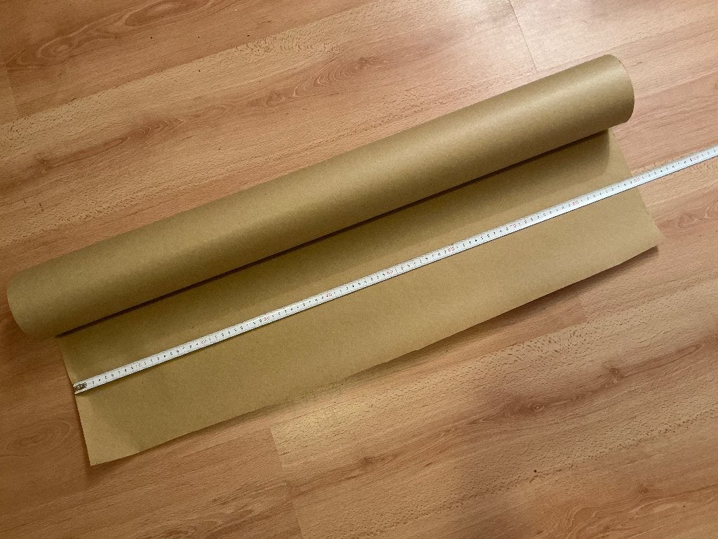 Rol bruin inpakpapier 90 cm breed, Ophalen, Zo goed als nieuw