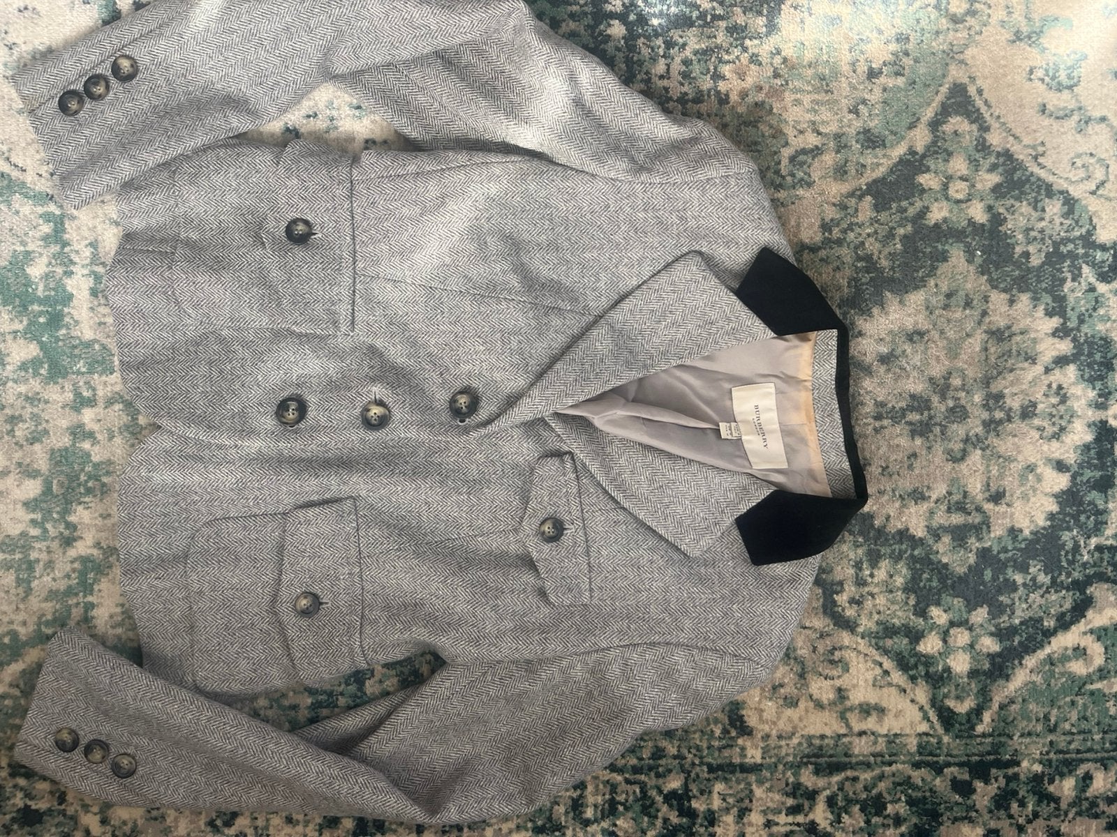 Klassieke BURBERRY Blazer Maat M, Ophalen of Verzenden, Zo goed als nieuw, Maat 38/40 (M), Jasje