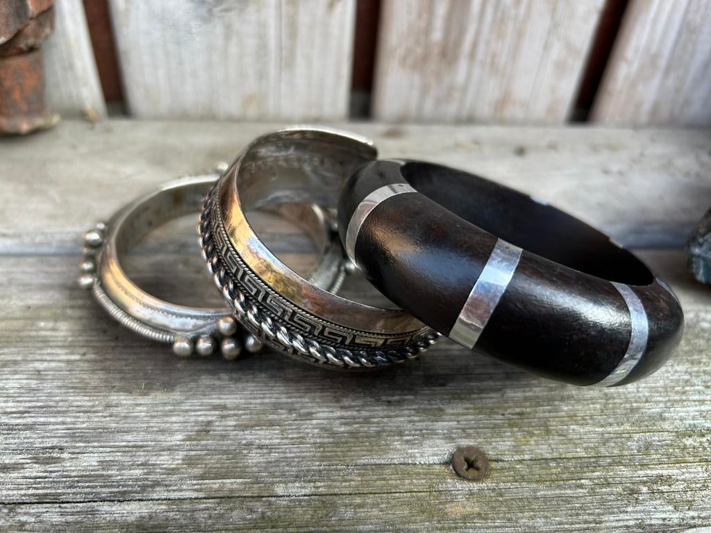 Prachtige 925 zilveren Marokkaanse armband., Sieraden, Tassen en Uiterlijk, Antieke sieraden, Ophalen of Verzenden