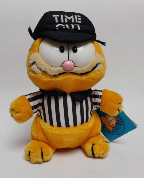 Vintage Garfield "Time Out" Referee, Verzamelen, Ophalen of Verzenden, Garfield, Zo goed als nieuw, Beeldje of Figuurtje