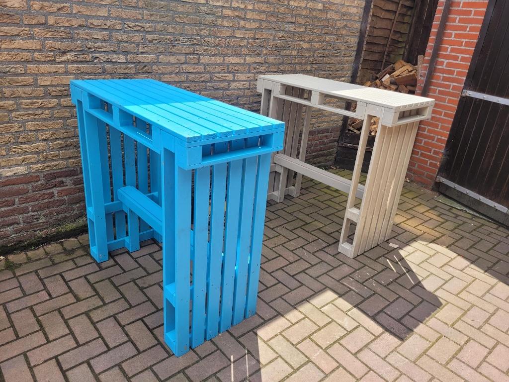 Leuke houten statafels / bar tafels | 120x50x110 cm (LxBxH), Ophalen, Gebruikt, N.v.t., N.v.t.