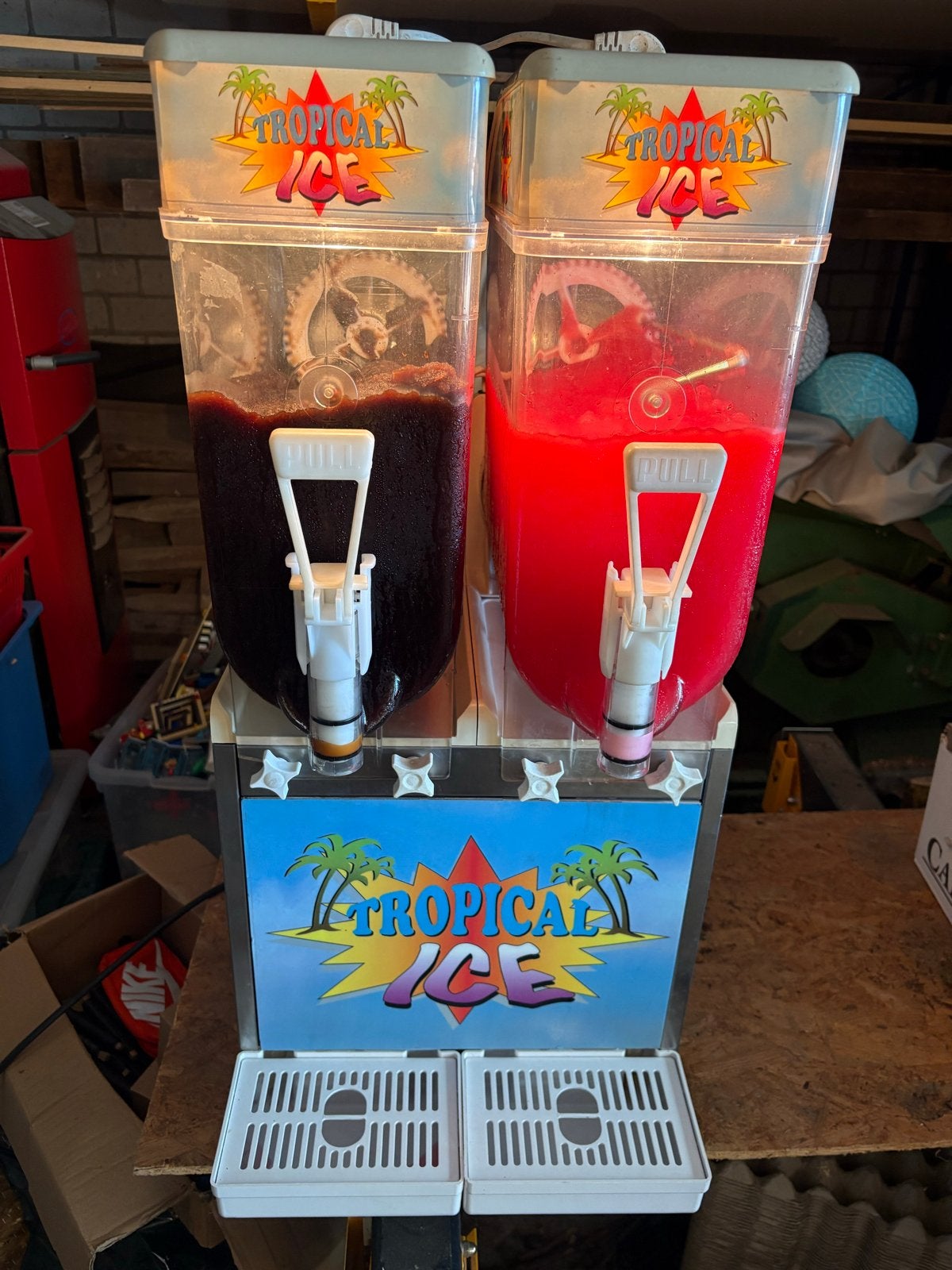 Tropical Ice Slushmachine - Dubbele Tank, Ophalen, Gebruikt