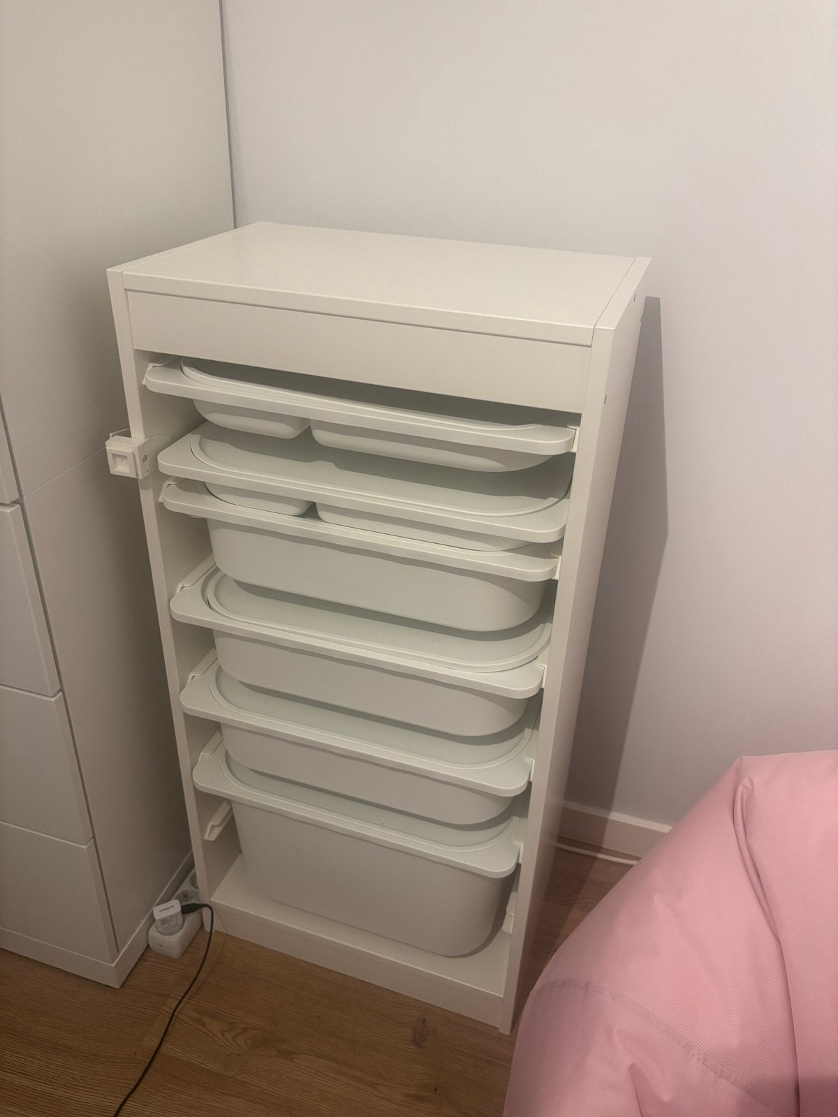 IKEA Trofast opbergkast met bakken, Ophalen, Gebruikt, 5 laden of meer, Minder dan 100 cm