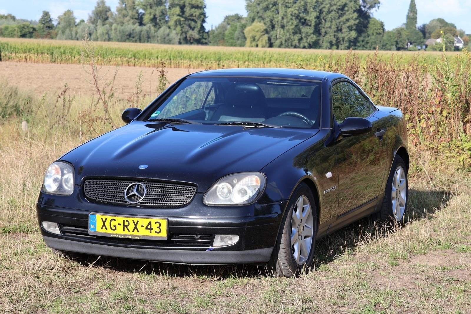Mercedes slk 2,3 zwart hardtop, Auto's, Mercedes-Benz, Automaat, Zwart, Cabriolet, Particulier