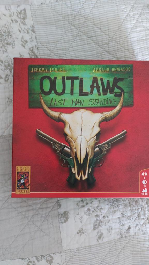 Outlaws: Last Man Standing - Spannend bordspel, Een of twee spelers, Ophalen of Verzenden, Zo goed als nieuw, 999 Games