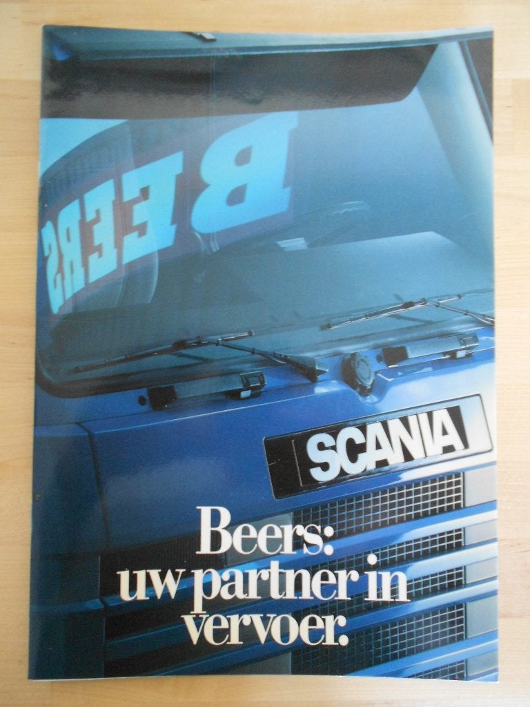 Scania Beers Brochure 1988, Ophalen of Verzenden, Zo goed als nieuw, Overige merken, Scania