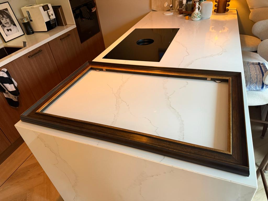 Klassieke lijst voor 43" Samsung The Frame TV (2021-2025), Ophalen, Gebruikt, 50 tot 75 cm, 100 tot 125 cm