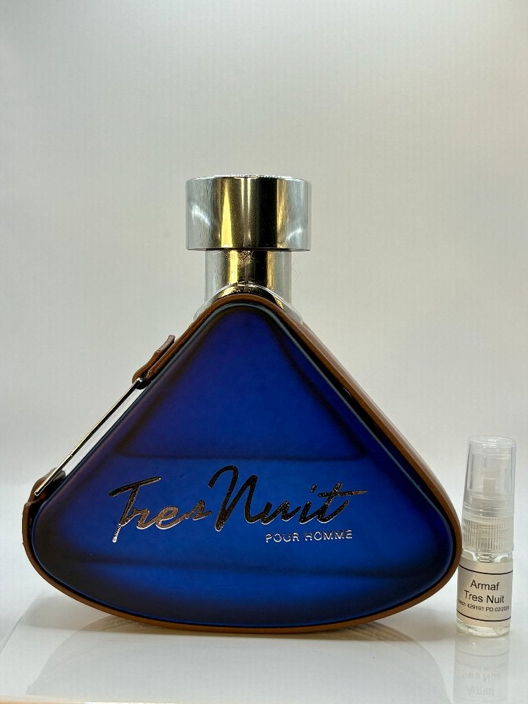 Armaf - Tres Nuit parfum sample | decant 2ml-5ml-10ml, Sieraden, Tassen en Uiterlijk, Uiterlijk | Parfum, Verzenden, Nieuw