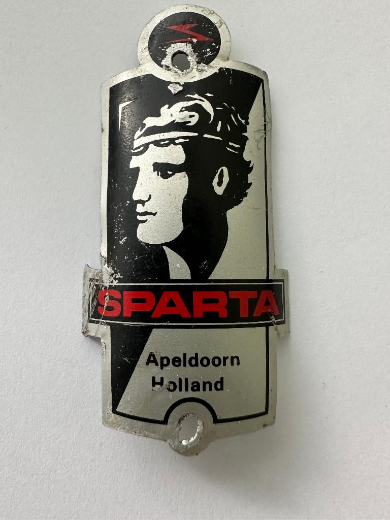 Sparta Apeldoorn Holland balhoofdplaatje. Balhoofd plaatje., Sparta, Gebruikt, Overige typen, Ophalen of Verzenden