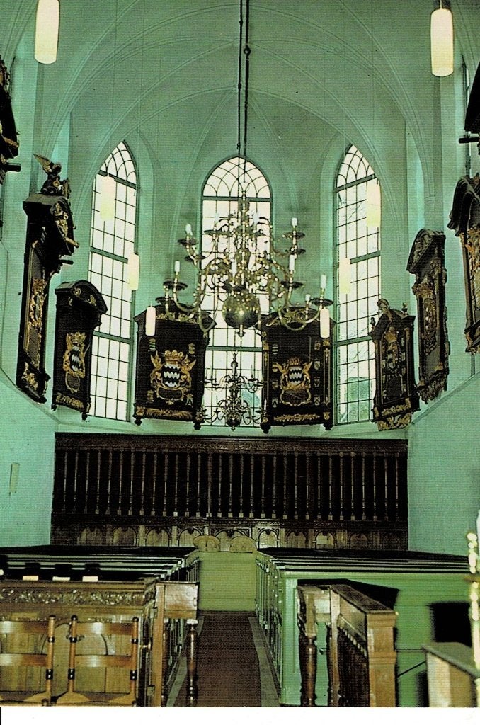 Amerongen, interieur Kerk, Ophalen of Verzenden, Ongelopen, Utrecht