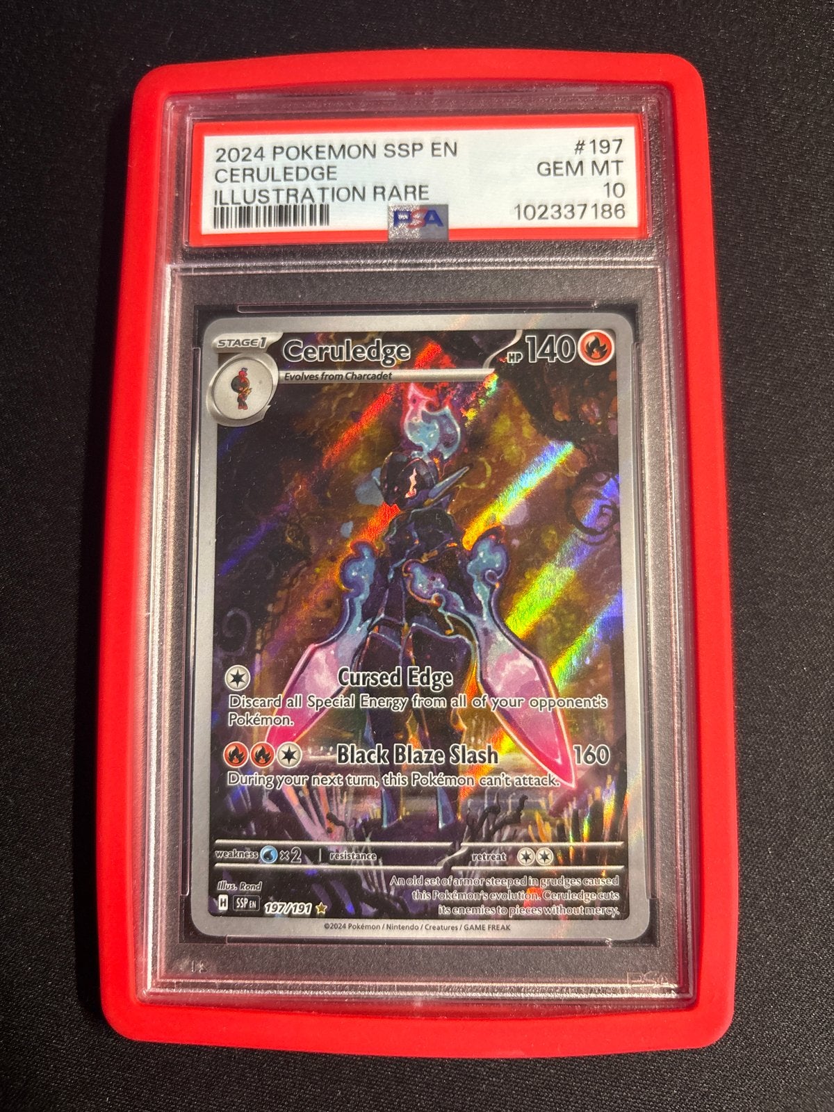 Ceruledge 197/191 | PSA 10 | Surging Sparks, Verzenden, Nieuw, Losse kaart, Foil