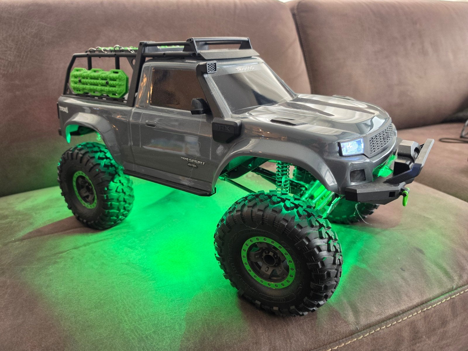 Traxxas TRX-4 Sport Brushless met 70kg servo, Elektro, Gebruikt, Auto offroad, Ophalen of Verzenden