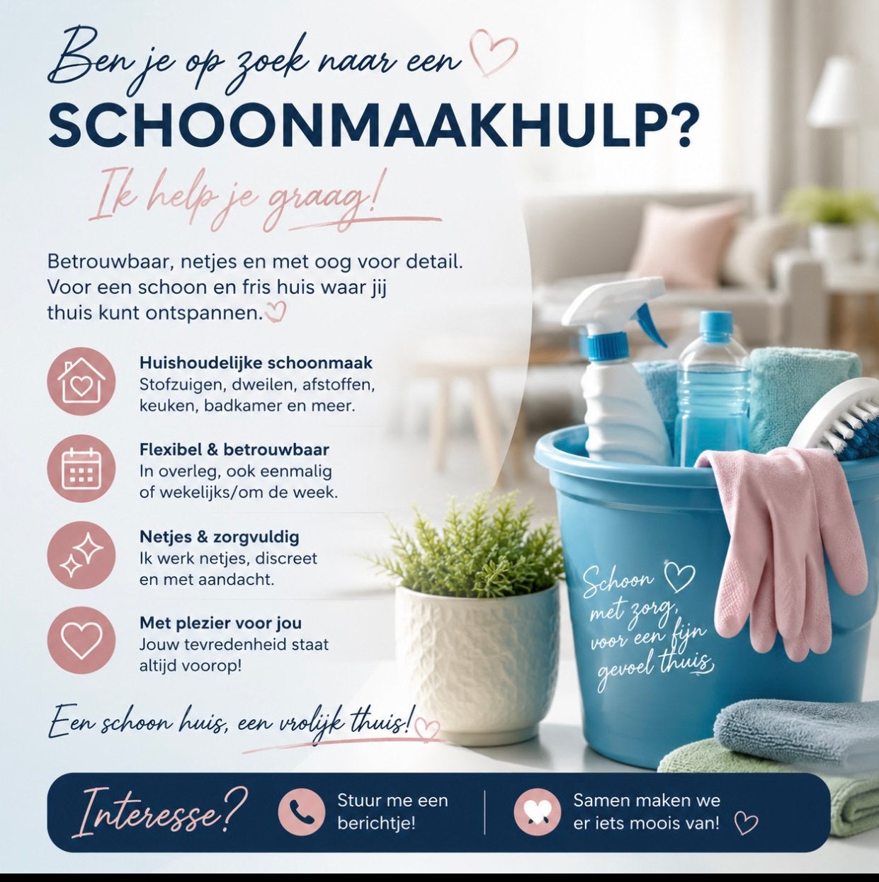 20 jaar schoonmaak ervaring