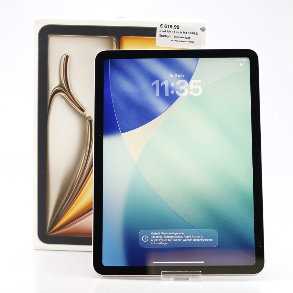 iPad Air 11 inch M4 128GB Starlight - Nieuwstaat, Apple, Zo goed als nieuw, Support@apple.com, One Apple Park Way
Cupertino, CA 95014
United States