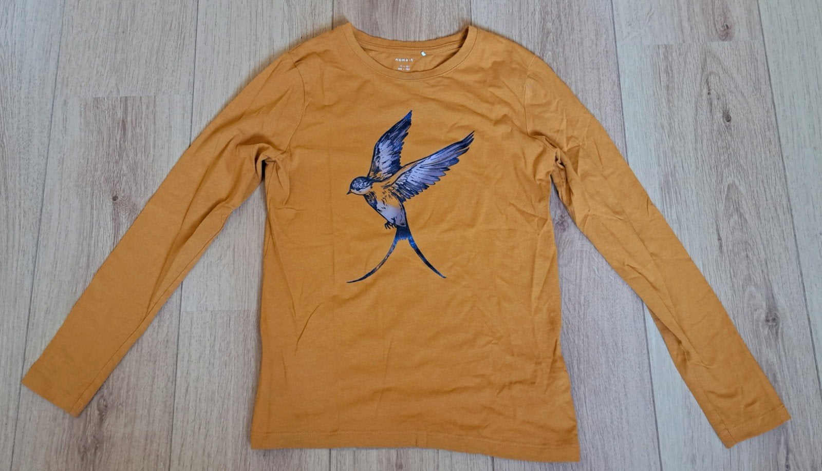 Name It longsleeve met zwaluwprint - maat 146-152, Kinderen en Baby's, Kinderkleding | Maat 146, Ophalen, Gebruikt, Meisje, Shirt of Longsleeve