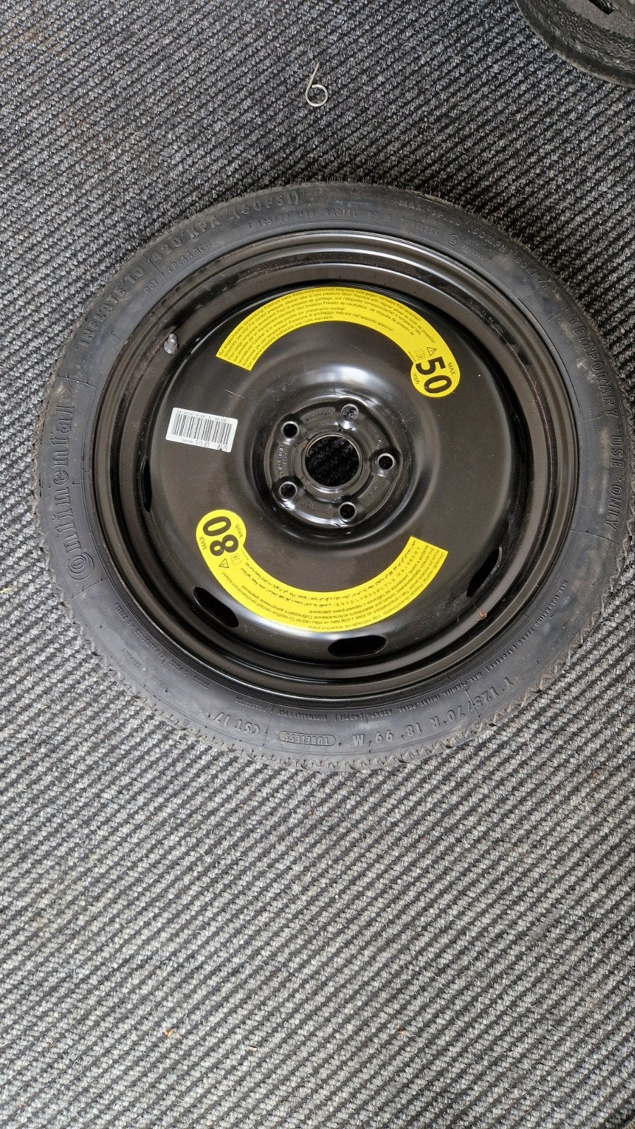 Reservewiel voor Audi A3, A4, Golf 7 GTI, Golf 7.5 GTI en Go, Ophalen of Verzenden