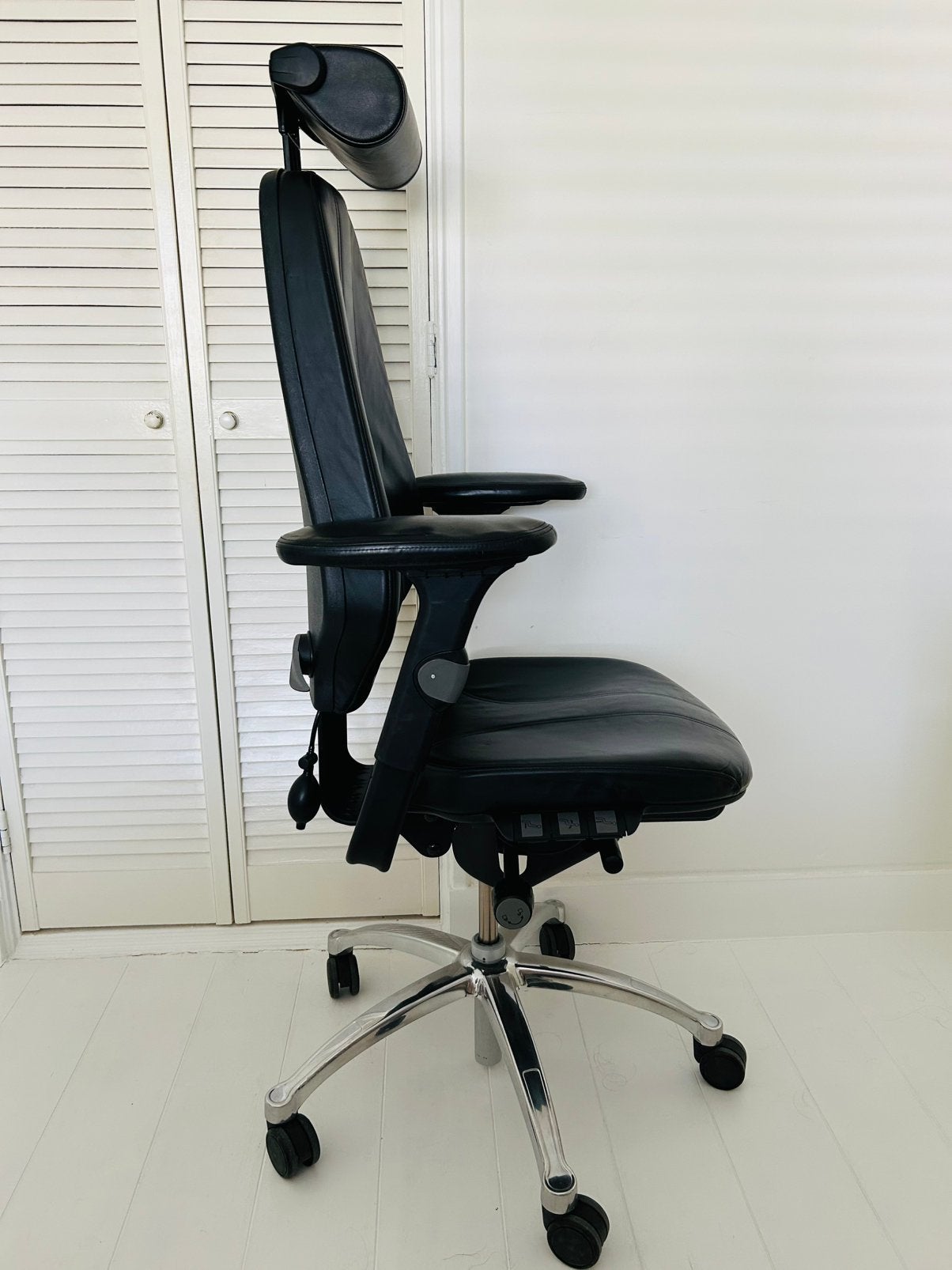 Lederen RH LOGIC 400 Ergonomische Bureaustoel in NIEUWSTAAT, Gaming bureaustoel, Zwart, Ophalen of Verzenden, Zo goed als nieuw